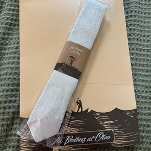 Otaa Pearl White Paris Floral Necktie